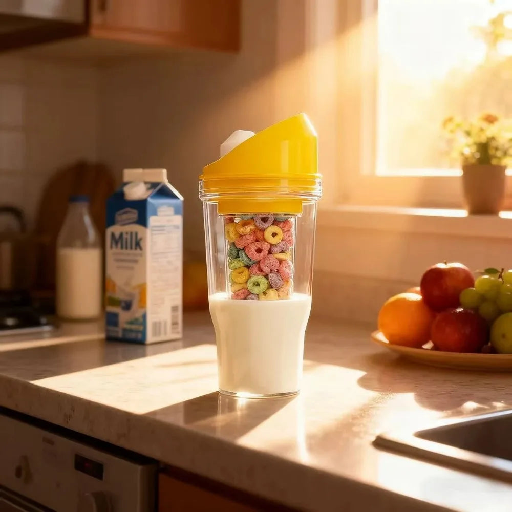 Milk Travel Cup &amp; Portable Cereal