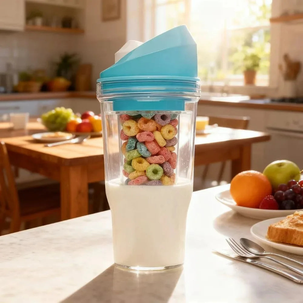 Milk Travel Cup &amp; Portable Cereal